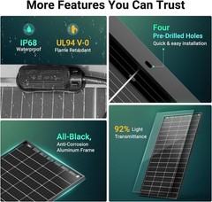 N-Type 16BB 200W Bifacial Solar Panel, with 25% Efficiency, Grade A+ Cells, …