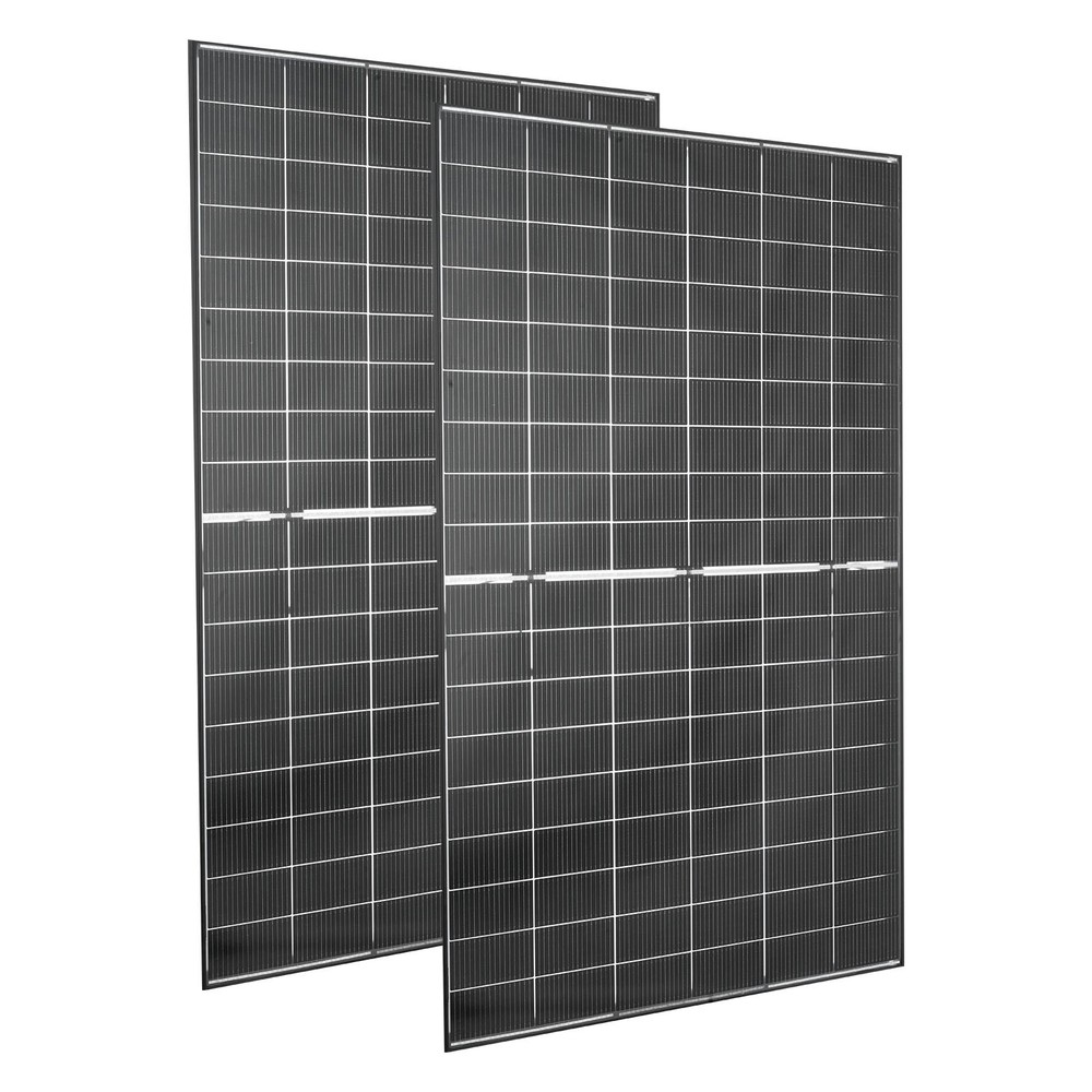 Uimoso 2PCS 400W Dual-Sided Solar Panels with 24% Efficiency Monocrystalline