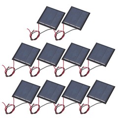 10Pcs 1.5V 0.225W 150mA Mini Solar Panels with Cable
