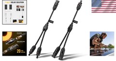 Waterproof Y Branch Parallel Solar Connectors for Efficient Panel Connections