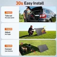 Effortless Charging: 18V 100W Monocrystalline Solar Panel for Outdoor Adventures