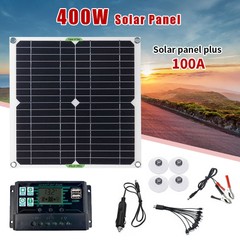 Complete Solar Panel Kit Solar 400W Power Generator 100A Home 12V Grid System