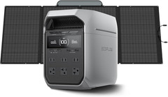 EF ECOFLOW Solar Generator DELTA 3 plus with 400W Solar Panel, 1000W Solar Input