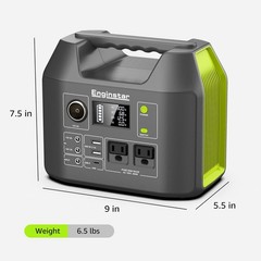 EnginStar Portable Power Station 300W, 296Wh Battery Pack with 110V Pure Sine…