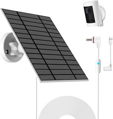6W Solar Panel Compatible with Ring Spotlight Cam Plus/Pro and Stick up Cam Batt