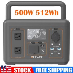 New 500W 512Wh Battery Portable Power Station for Outdoor Camping Power Supply
