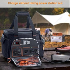 Portable Waterproof Case for Jackery Explorer 1000 – Multiple Accessory Pockets