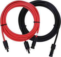 Renogy 20FT 10AWG Solar Panel Extension Cable with Male and Female Connectors, 2