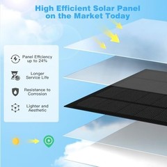 2 Pack 6W Weatherproof Solar Panel Charger for Arlo Pro 3/4/5S & Ultra, 9.8FT Ca