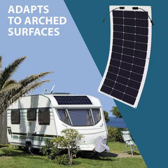 100-Watt 12-Volt, High Efficiency Monocrystalline Flexible Lightweight Solar Pan