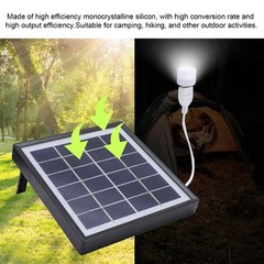 Portable Solar Panel Charger 2pcs Monocrystalline Solar Panel 5W For Camping
