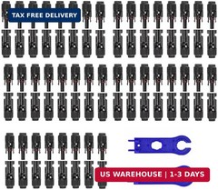 100PCS Solar Panel Connector IP67 Waterproof Connector Male/Female 50Pairs with
