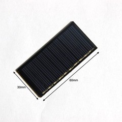 5pcs Polysilicon Solar Panels 30x60mm for Solar Garden Lights and More