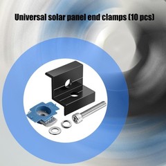 10Pcs Solar Panel Mounting Bracket Clamp Solar System Accessories End Clamp