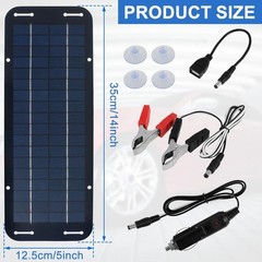 Solar Panel Kit – 12V Solar Trickle Charger, Portable Solar Powered Charger …