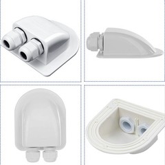 Solar Cable Entry Gland, Waterproof Solar Double Cable Connector Cover Solar Pho