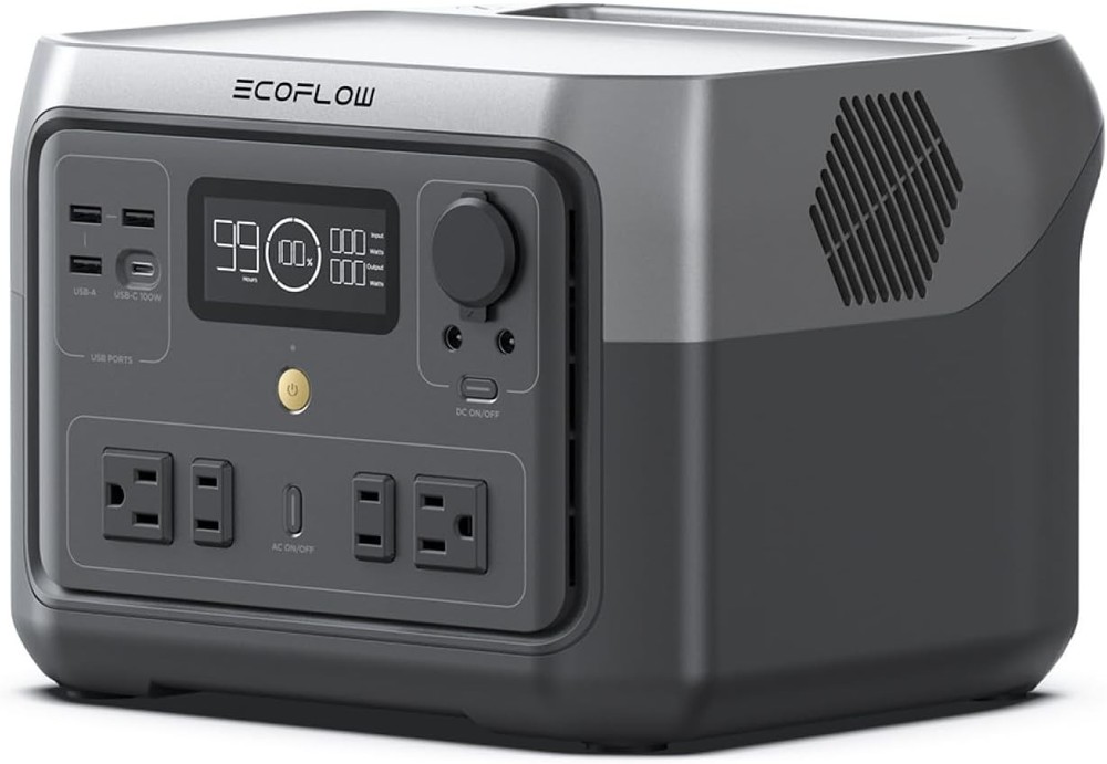 Portable Power Station River 2 500 499Wh LiFePO4 Battery/ 1 Hour Fast Charging