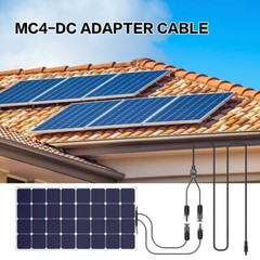 Solar Panel Connector to DC Adapter 16AWG Extension Cable with DC 5.5×2.5mm