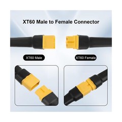XT60 Extension Cable 75FT, 10AWG Tinned Copper Wire with XT60 Male to Female …