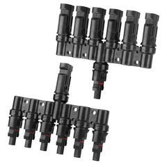 6 to 1 T Branch Connector Solar Panel Connectors Cable Splitter Coupler 1 Mal…