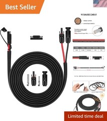 Solar Panel Connector Cable,10AWG SAE to Male & Female Adapter PV Extension C…