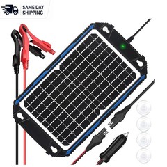 12V Solar Charger – Waterproof, MPPT Regulator, and Full Safety Features