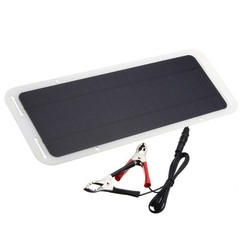 12V 300mAh 5W Solar Panel Power Monocrystal Backup Charger For Car Boat Battery