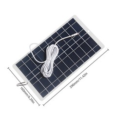 8 Watt Solar Panel – IPX6 Waterproof 5 Volt Monocrystalline Solar Panel 19% F5C7