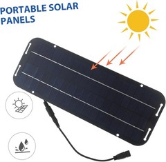 30W Solar Panel 12V Trickle Charger Battery Charger Kit Maintainer Boat Car RV