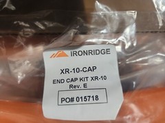 IronRidge XR-10-CAP End Caps, Pack of 10 Pair = 20 Pieces