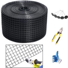 Solar Panel Mesh Guard Kit PVC Coated 6in X 100ft Bird Barrier Screen