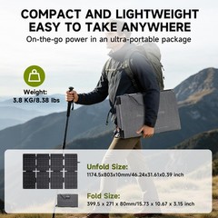 ALLPOWERS 1024Wh Portable Power Station Solar Generator 160W Solar Panel Charger
