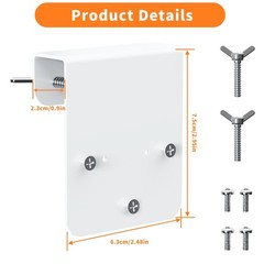 Gutter Mount Compatible with WYZE Solar Cam Pan, No-Drilling Metal Security C…