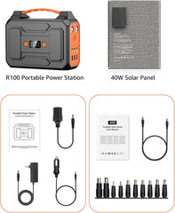 Portable 200W Solar Generator with 40W Panels for Camping & Outdoor Use