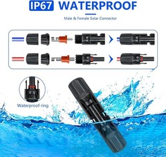 High Carbon Steel Solar Crimper Tool Kit, 60 Pcs Connectors