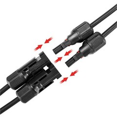 Solar Panel Y Branch Cable Connection Waterproof Adapter Connector Extension NEW