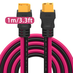 XT60 Extension Cable 12AWG XT60 to XT60 Cable, with Male to Female Connectors Su