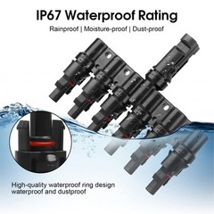 6 to 1 T Branch Connector Solar Panel Connectors Cable Splitter Coupler 1 Mal…