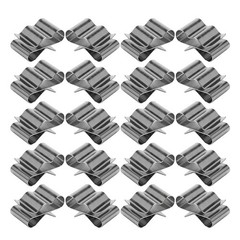 30 Pcs Photovoltaic Cable Clips Stainless Steel Wire Clamp For Solar Panel