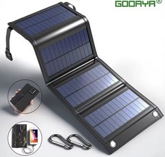 4 fold 100W Foldable solar panel 20w/h portable solar panels Fast charger USB 5V