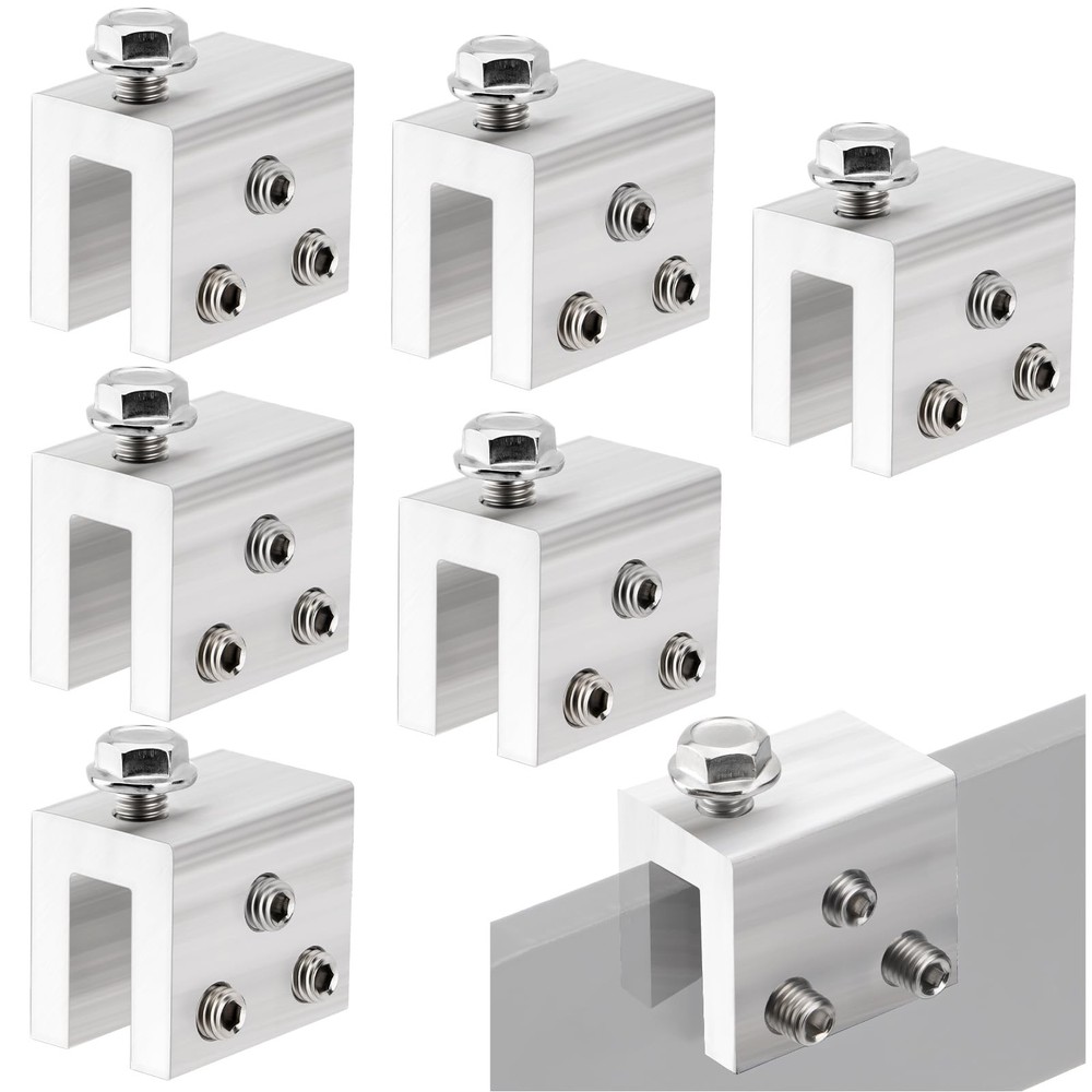 6PCS Standing Seam Roof Clamps, Metal Roof Fixing Clamps, Racking Bracket for…