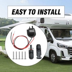 Weatherproof Solar Entry Housing with 10AWG Solar Extension Cable for RV, Cam…