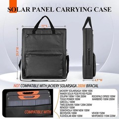 Solar Panel Carrying Case Compatible with Jackery Solarsaga 100W/100X, Waterproo