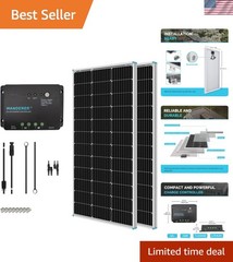 Robust 200W Solar Panel Kit with 30A Controller – Ideal for Off-Grid Adventures