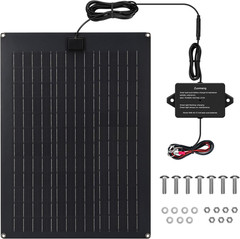 Solar Battery Charger Maintainer, 20W Solar Panel Kit for Dump Trailer Built-In