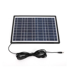 Portable Station Solar Panel Power Inverter Electric Generator Set +4 LED Light