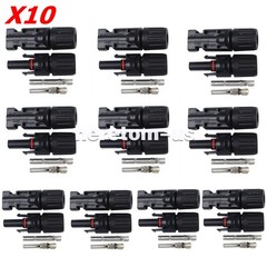 10 Pair Male Female M/F Wire Cable Connectors Solar Panel Adapter 30A Waterproof