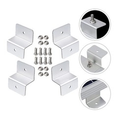 4 Pcs Mounting Hardware Solar Panel Bracket Corner Z Brackets RV