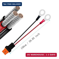 XT60i to O Ring Terminal Cable，More Than 8A，10AWG Extension Cable XT60i Female t
