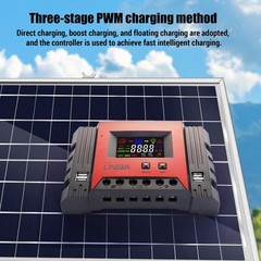 PWM 30A 60A 100A Solar Charge Controller 12V 24V 36V 48V DC Battery Regulator